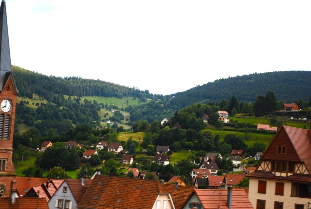 Alsace hills and houses