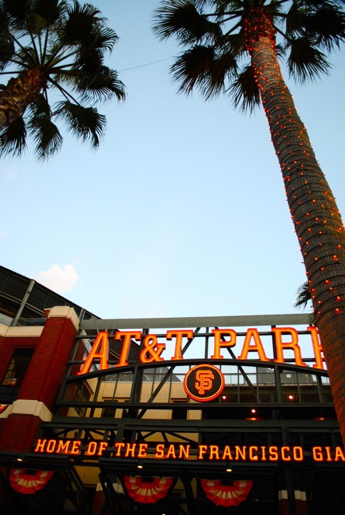 Pre-game bars outside the park