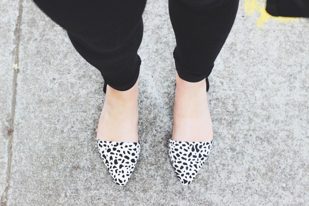 animal print flats