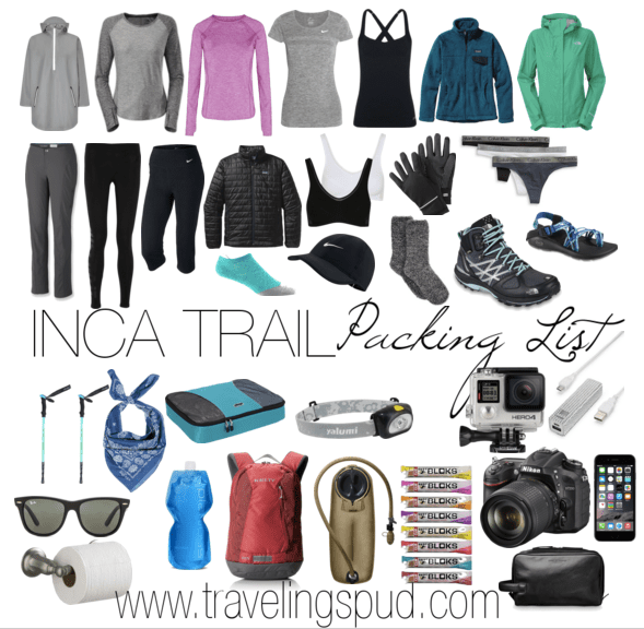 Inca Trail Packing List Guide to Hiking the Inca Trail and Packing List
