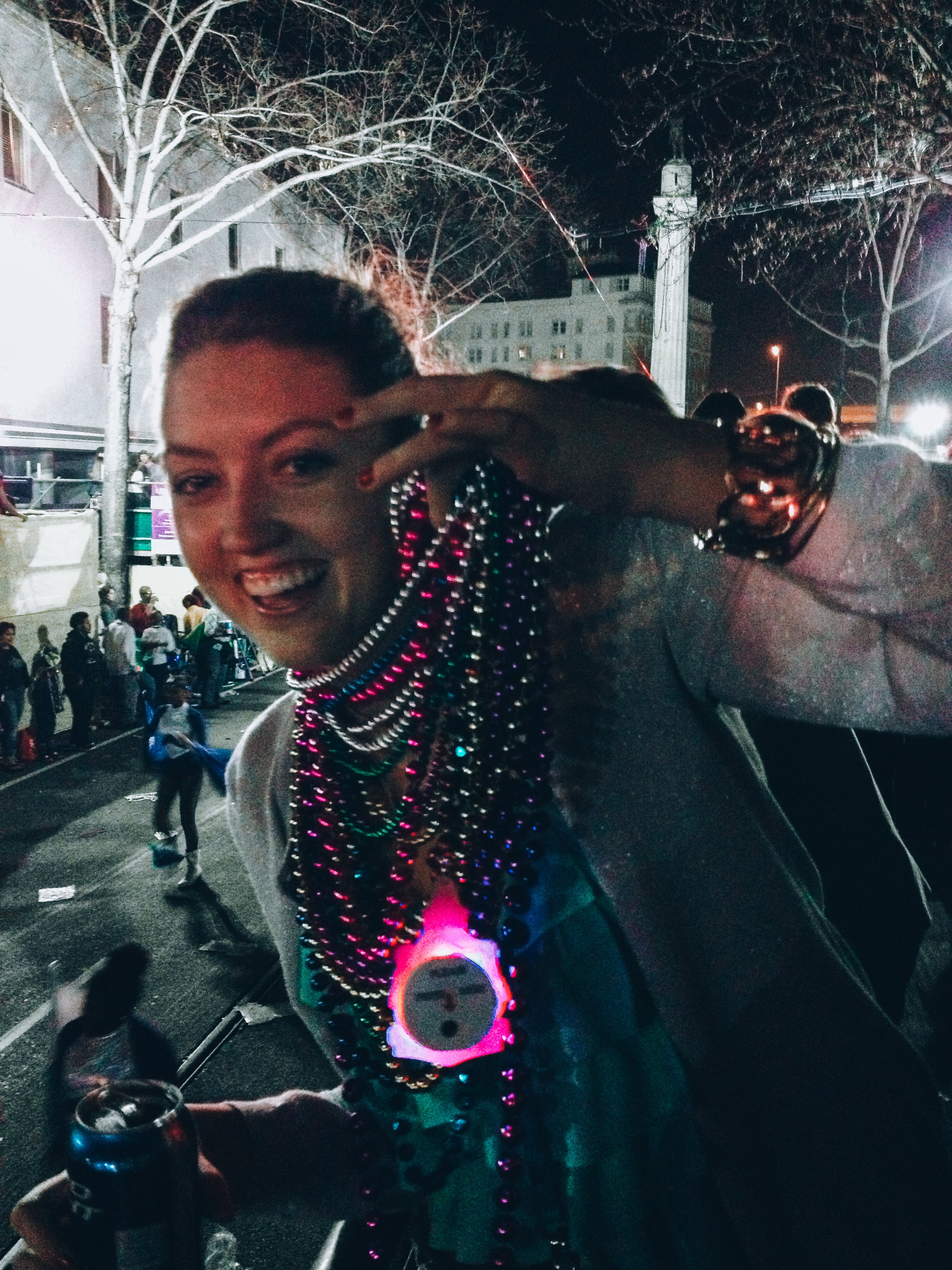 Mardi Gras necklaces