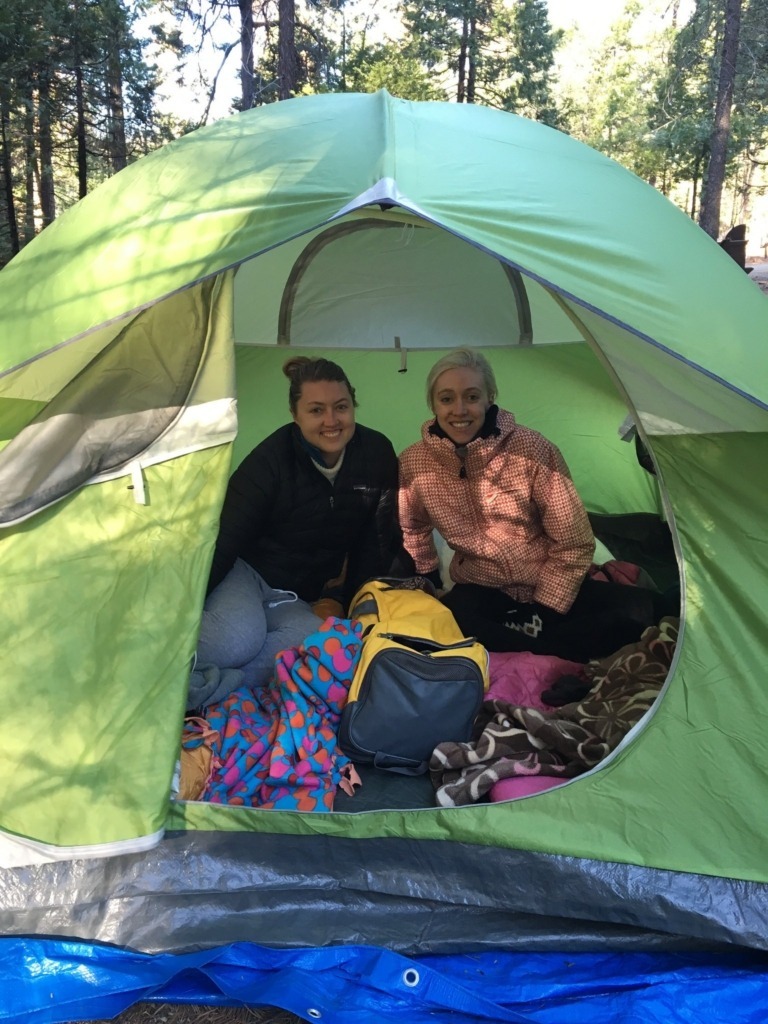 girls in camping tent girls in camping tent