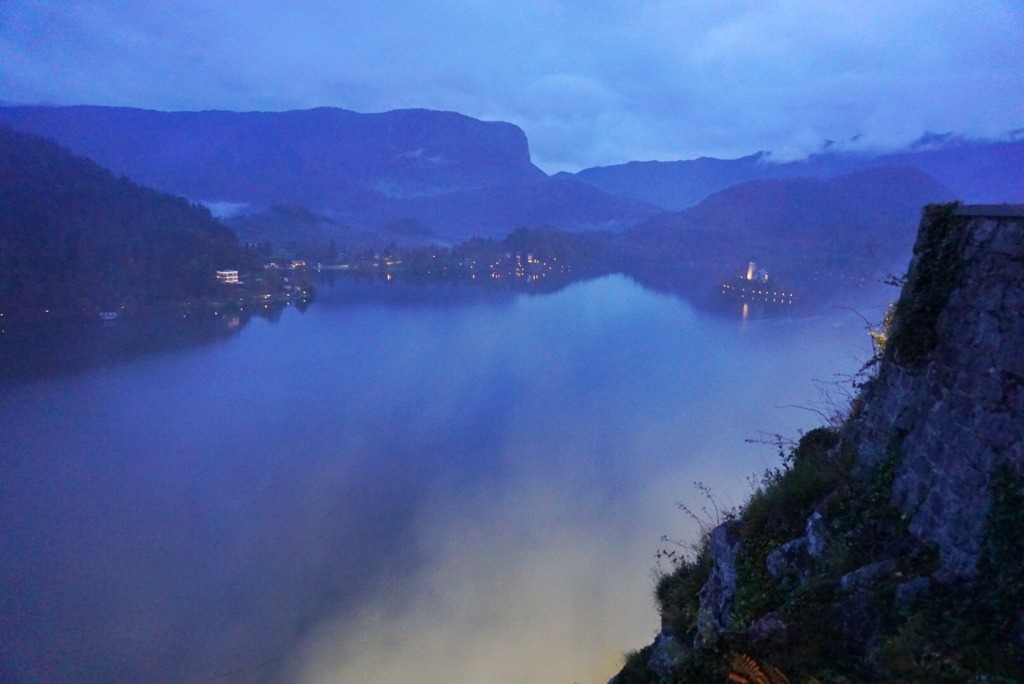 Foggy Lake Bled, Slovenia