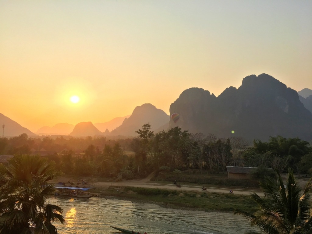 Vang Vieng sunset