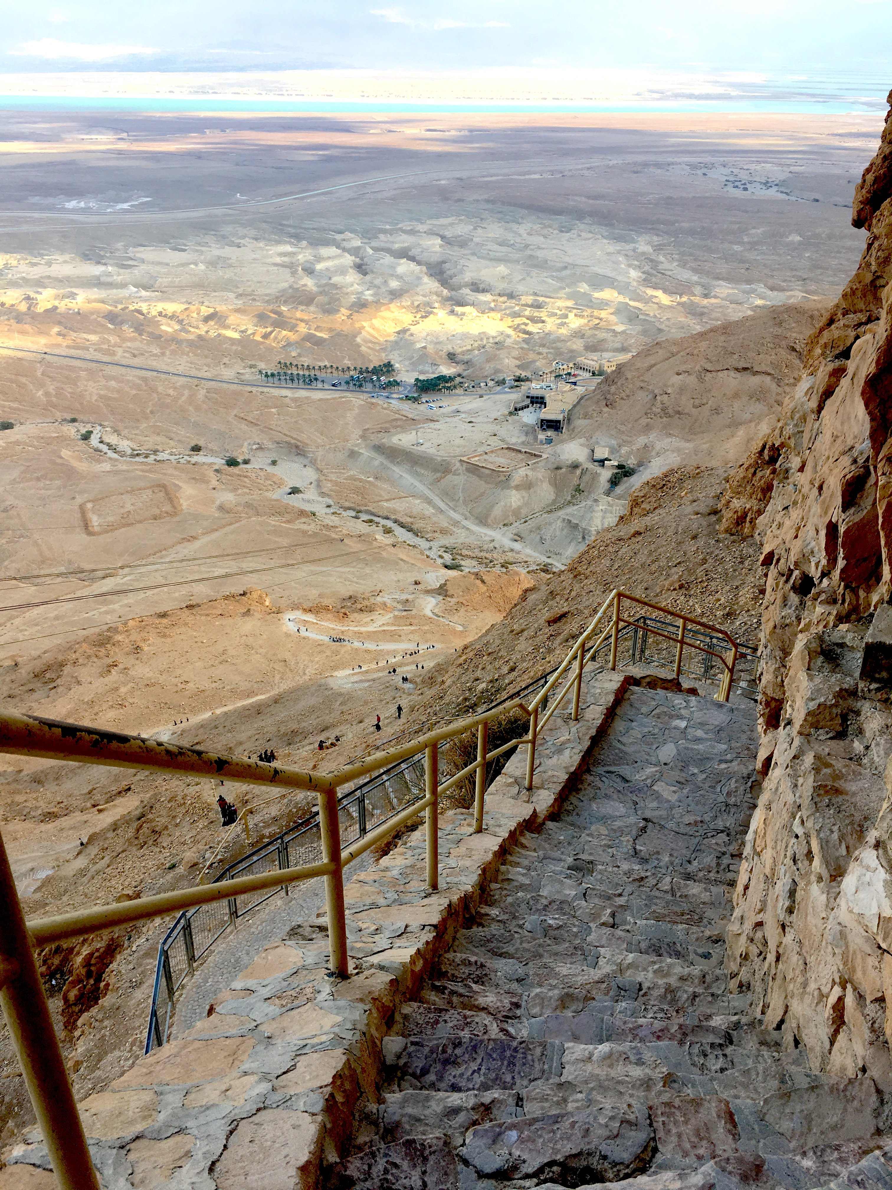 Hiking to Masada Israel