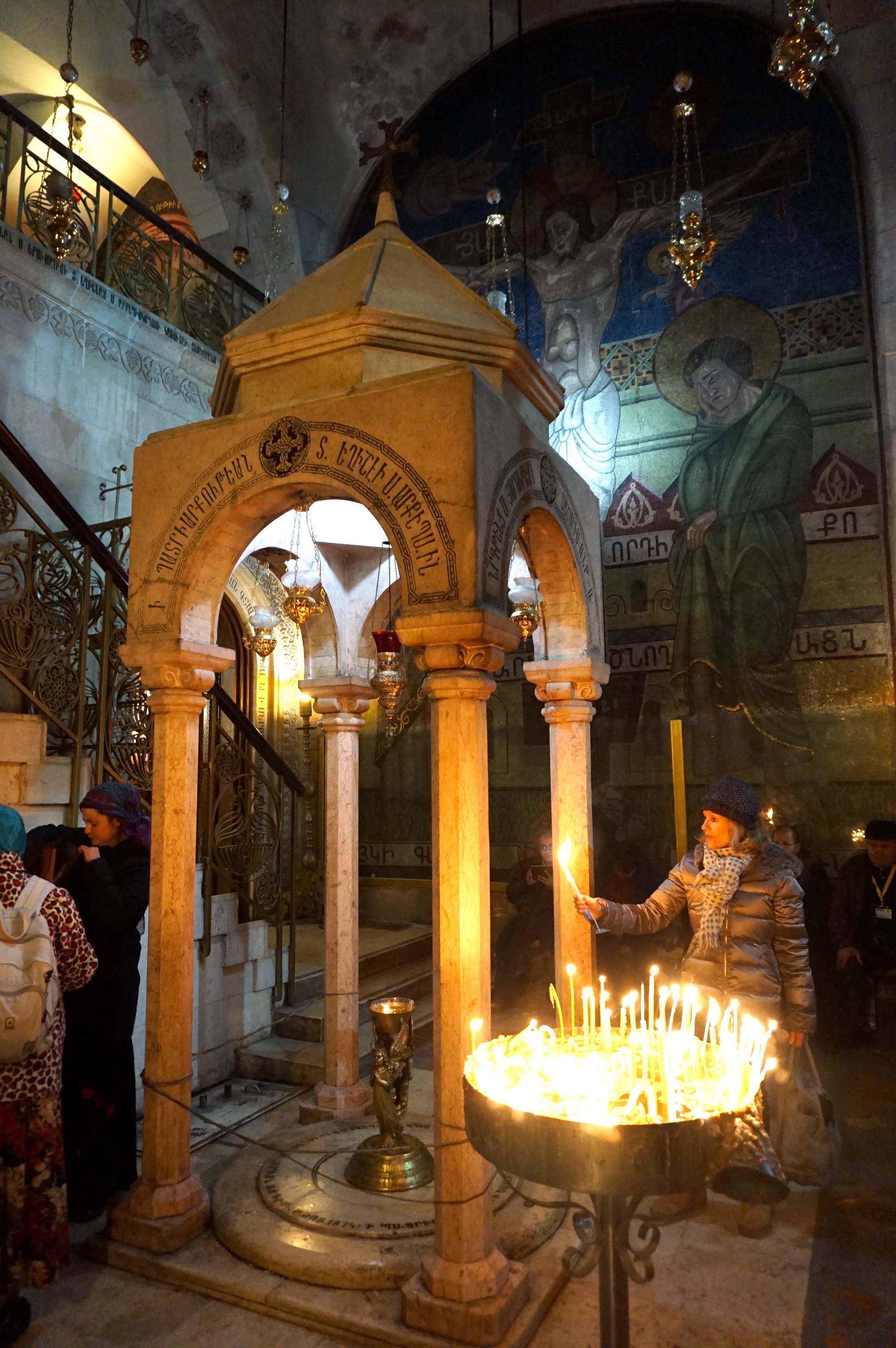 inside the Church of the Holy Sepulcre