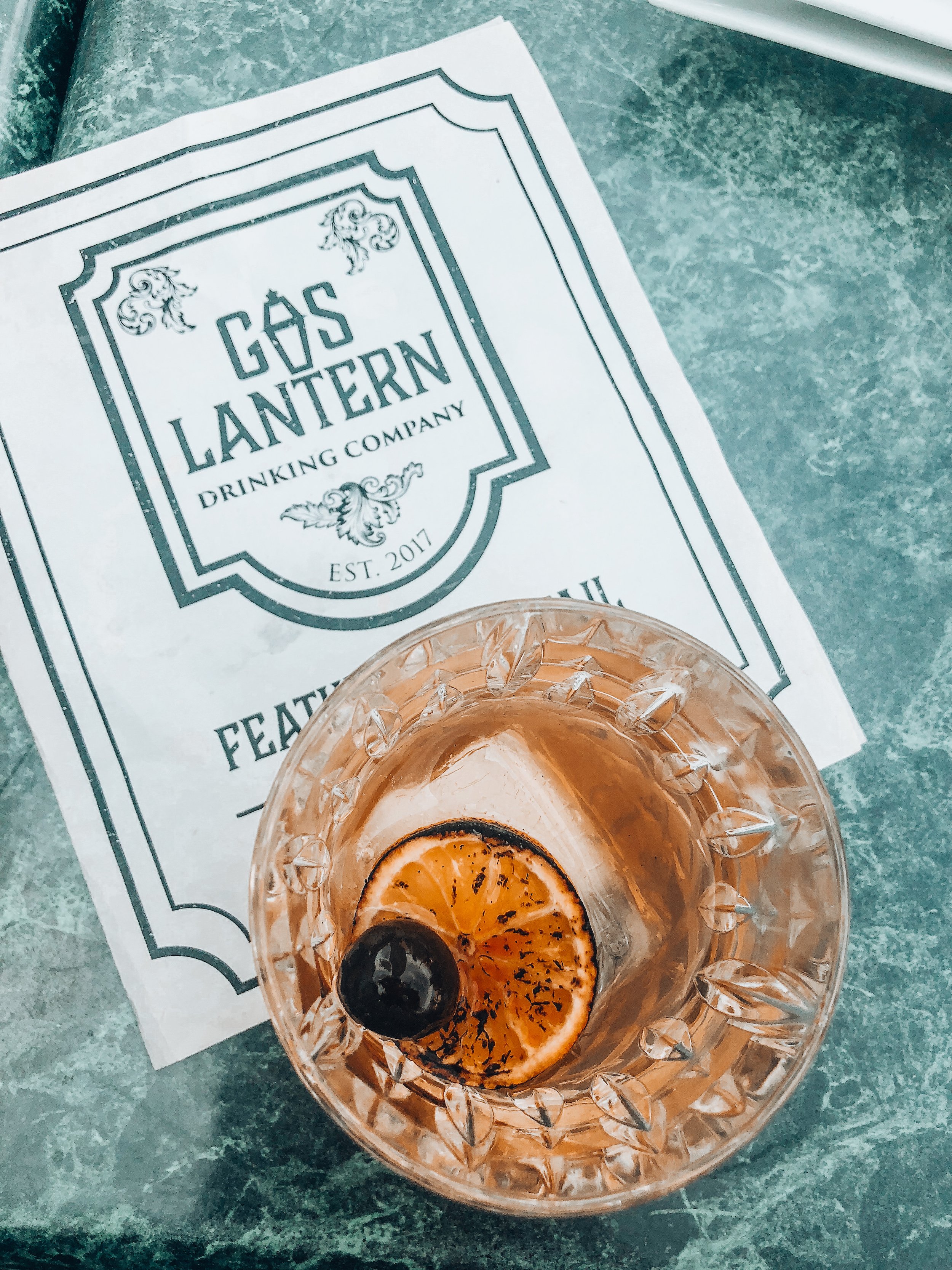Gas lantern cocktail