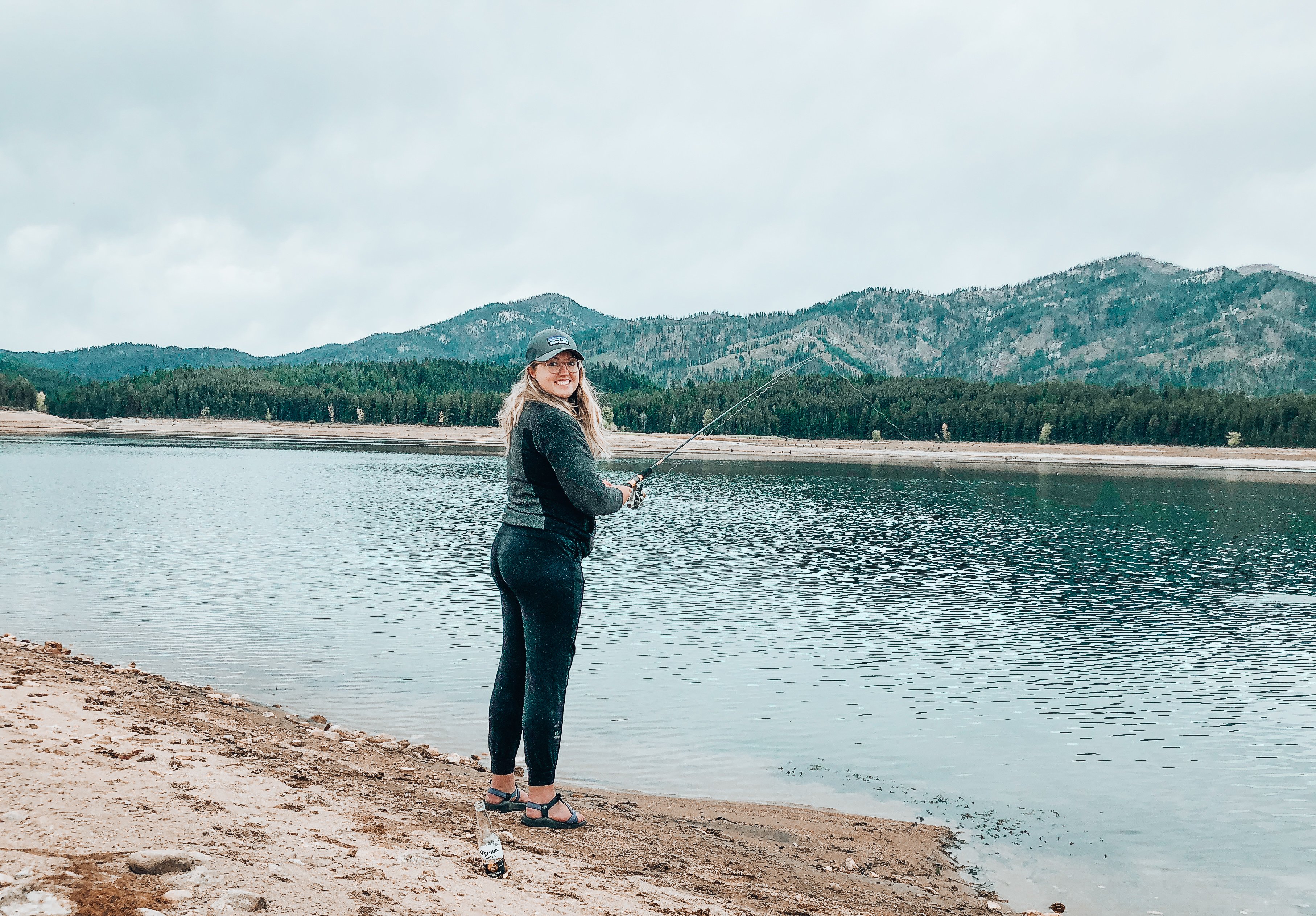 fishing at deadwood reservoir