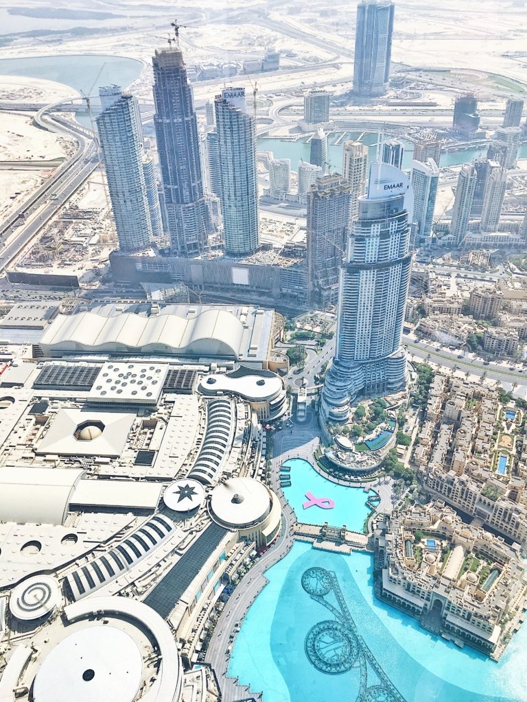 view from the burj khalifa view from the burj khalifa