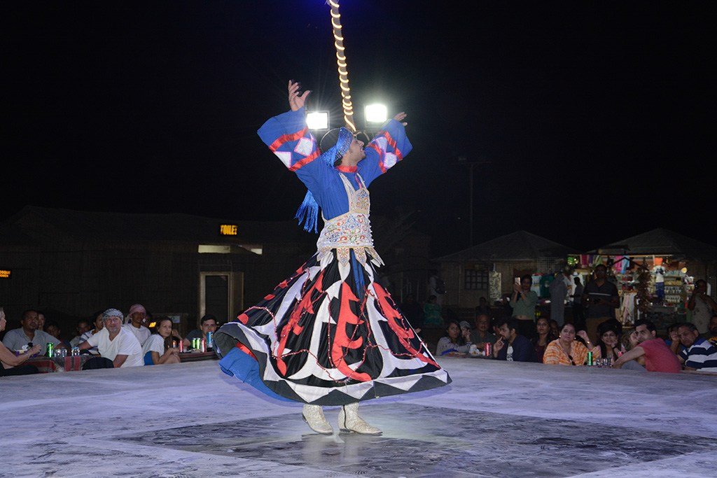 Tanura Dance in desert safari