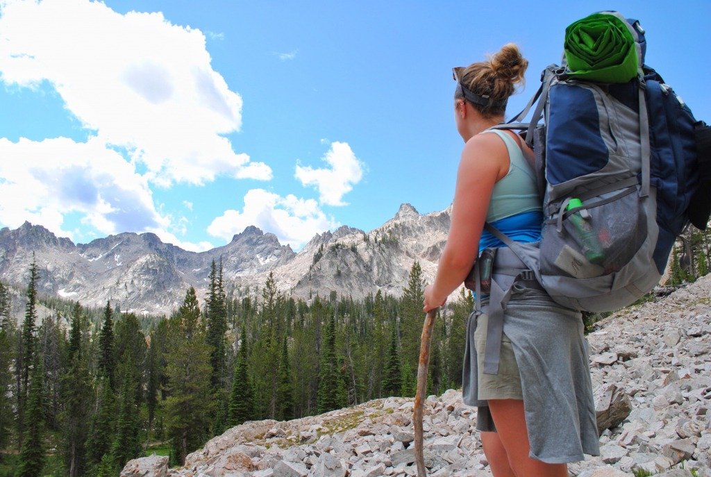 hiking in the summer