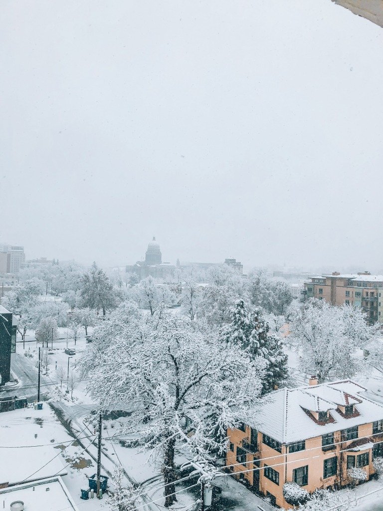 Idaho covered in snow