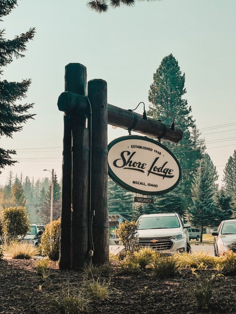 Shore Lodge sign Shore Lodge sign