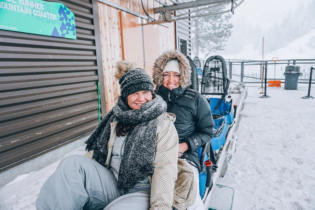 sledding at Bogus Basin