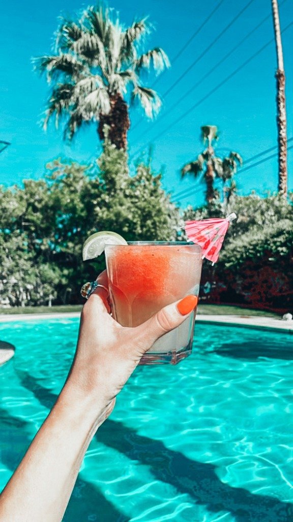 cocktail by the pool