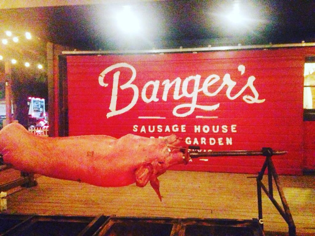 Bangers roast pig