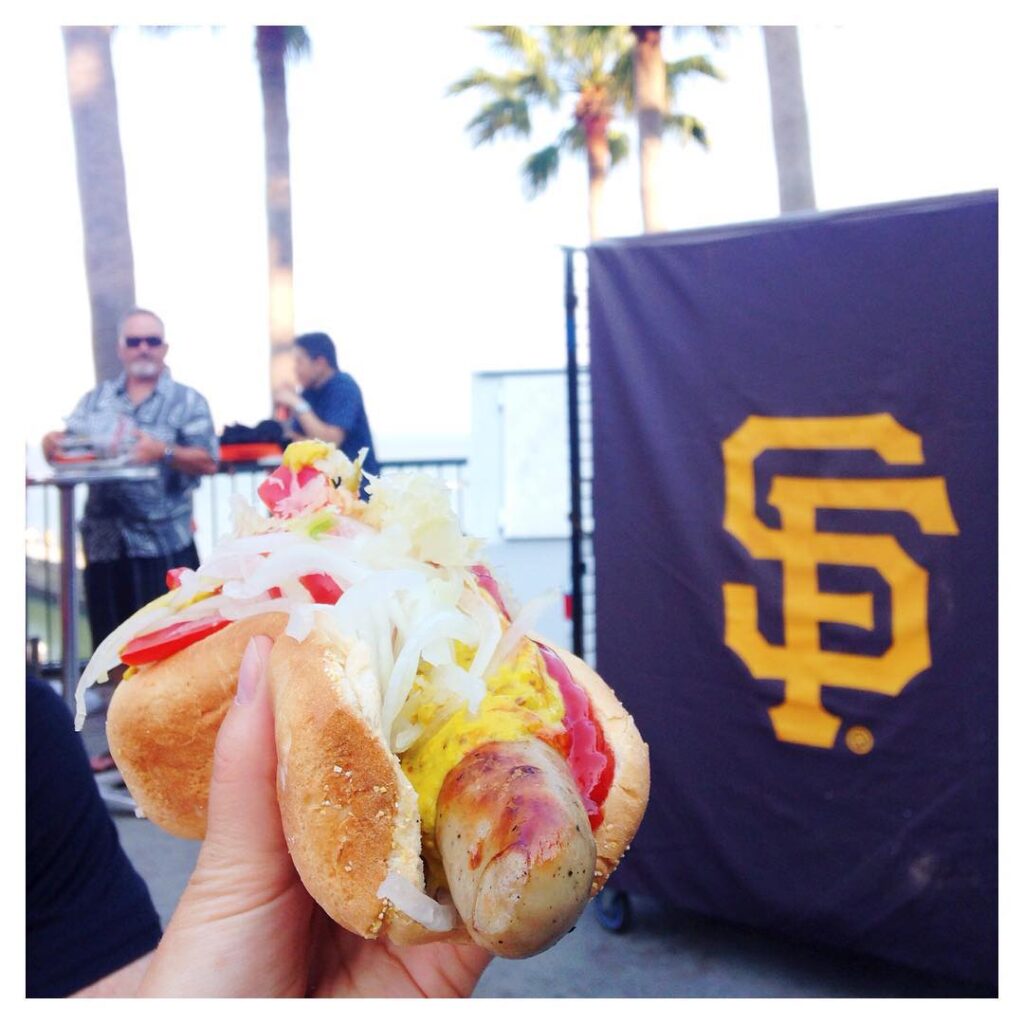 I love me some #bratwurst from #attpark at #virginamericanight