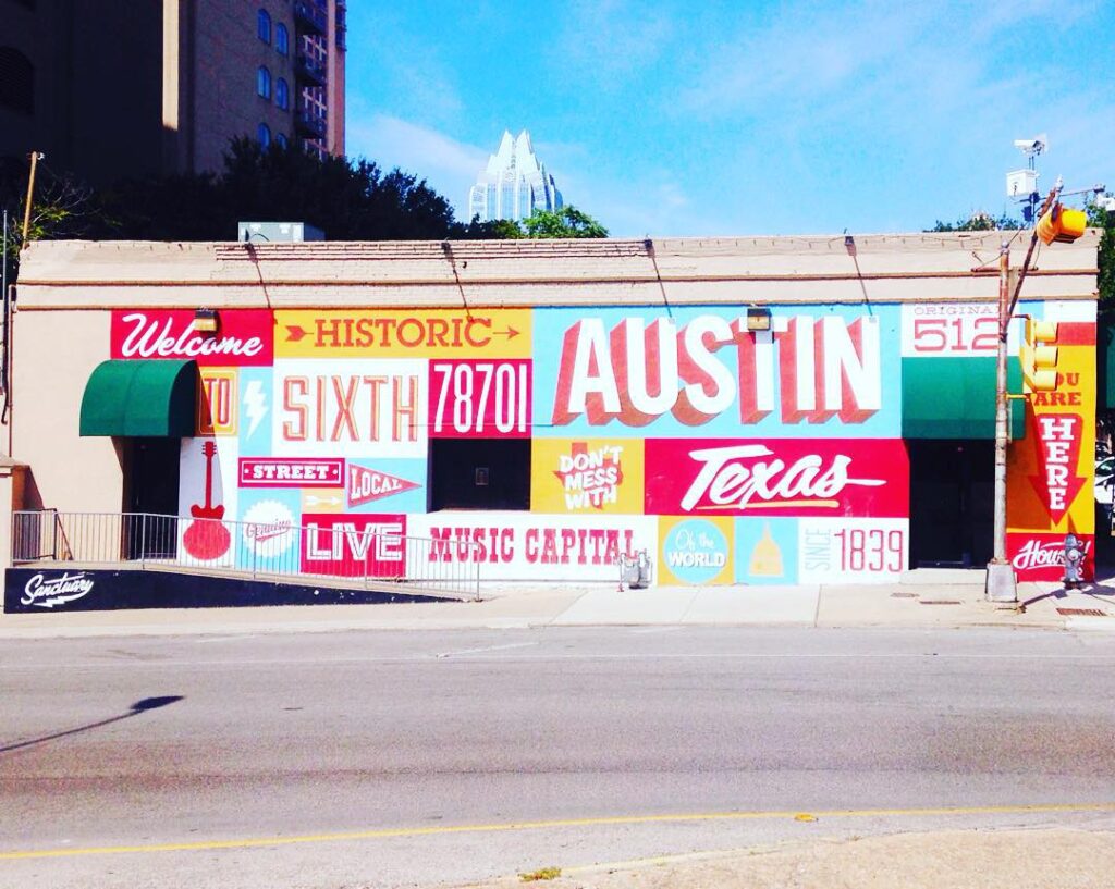 6th Street mural | Things You MUST do in Austin Texas