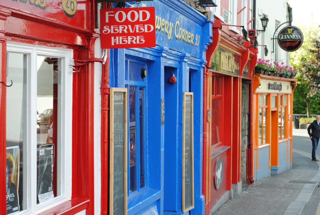 colorful stores in Ireland