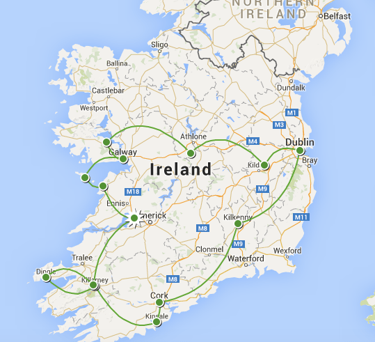 Ireland map