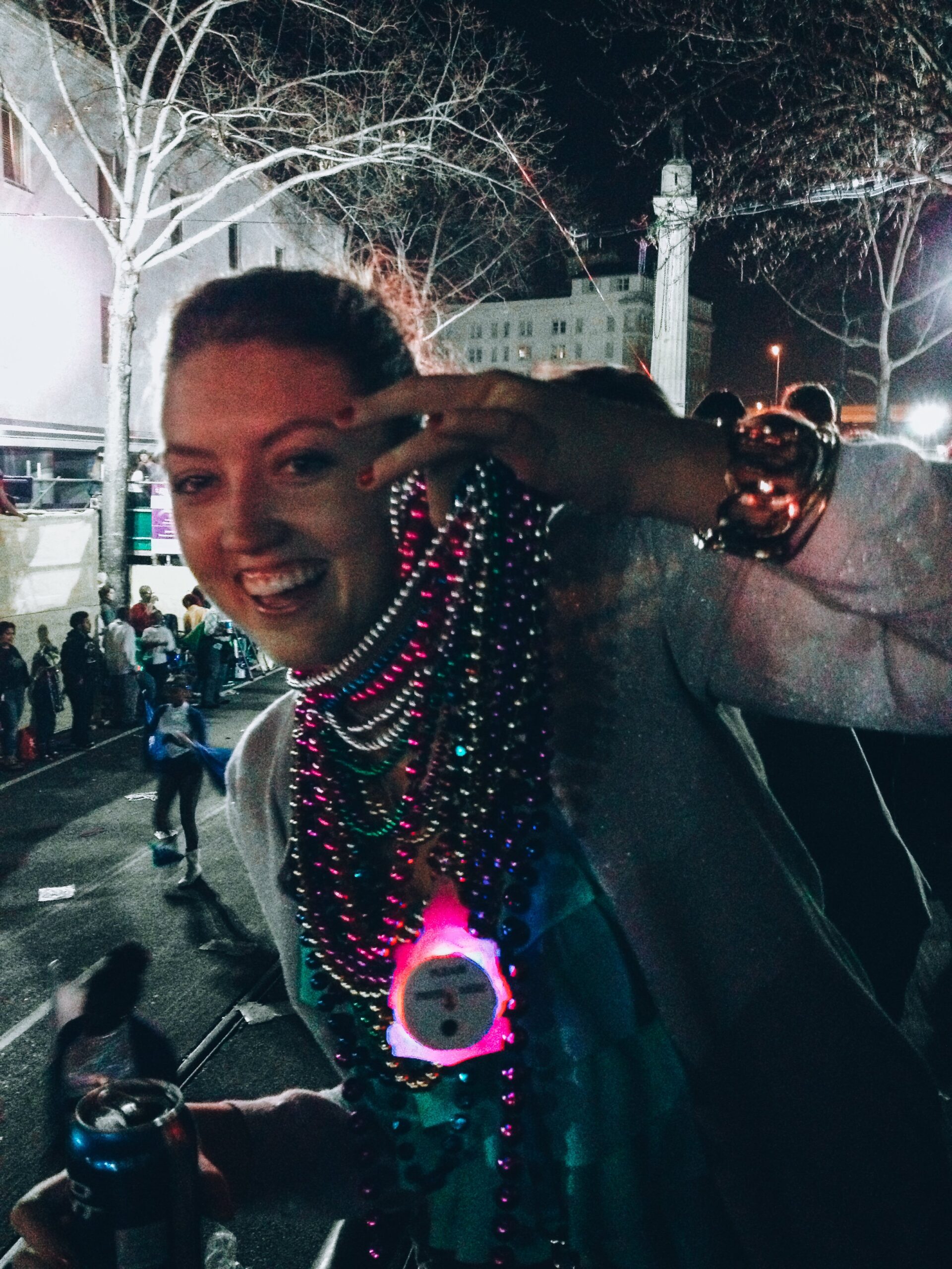 Mardi Gras necklaces