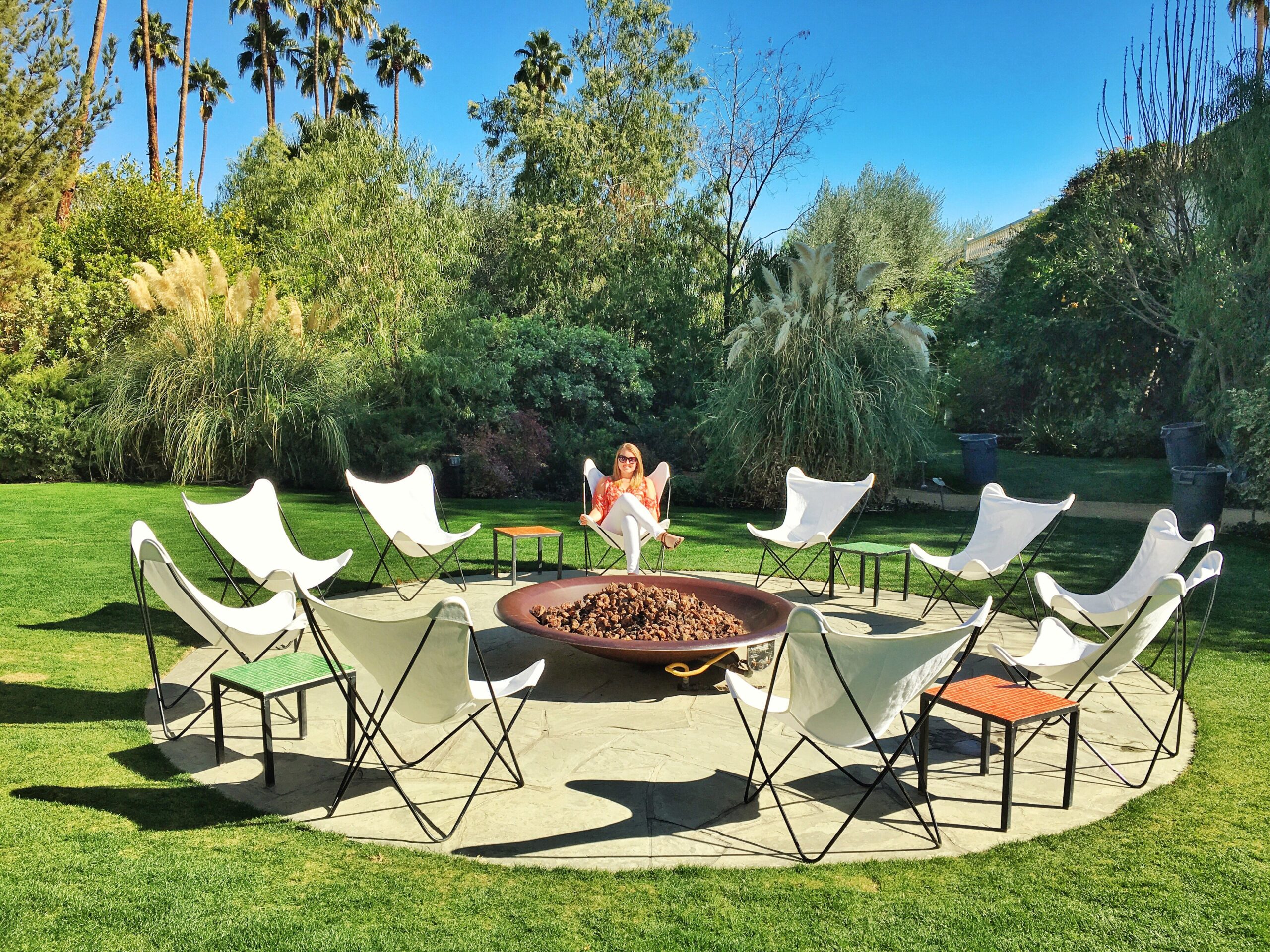 camp fire pal springs camp fire surrounded with chairs