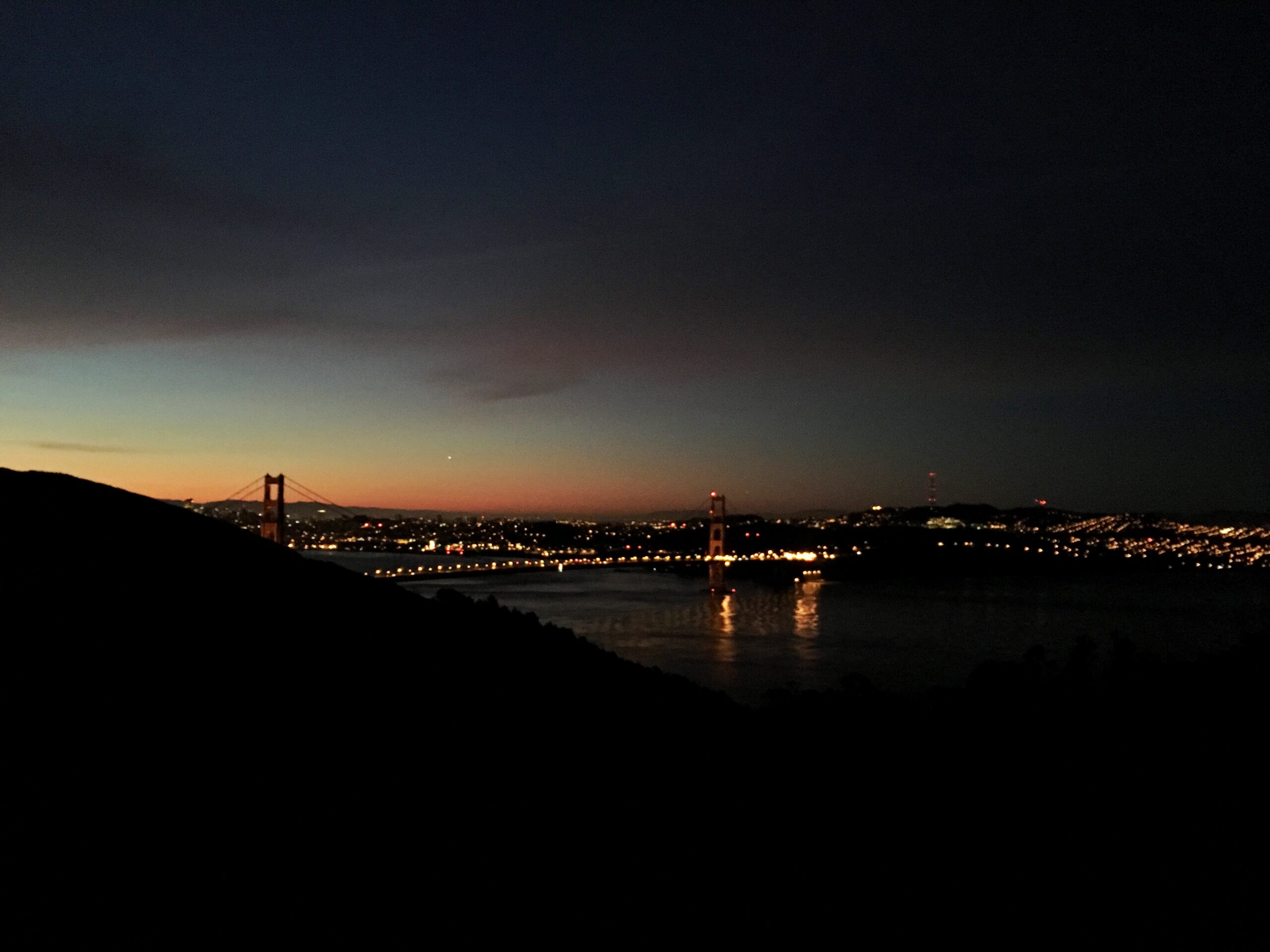 golden gate bridge at sunrise