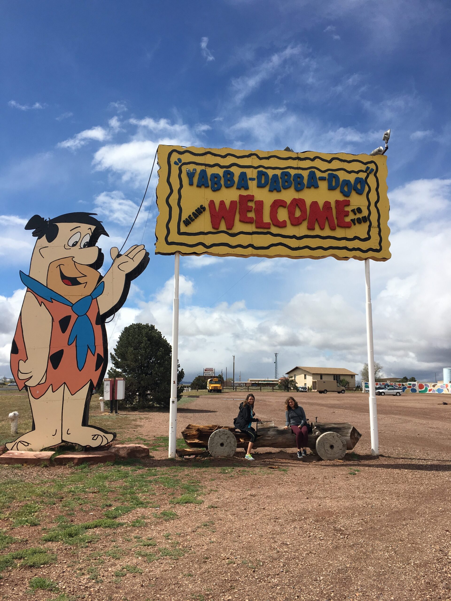 Flintstone statue