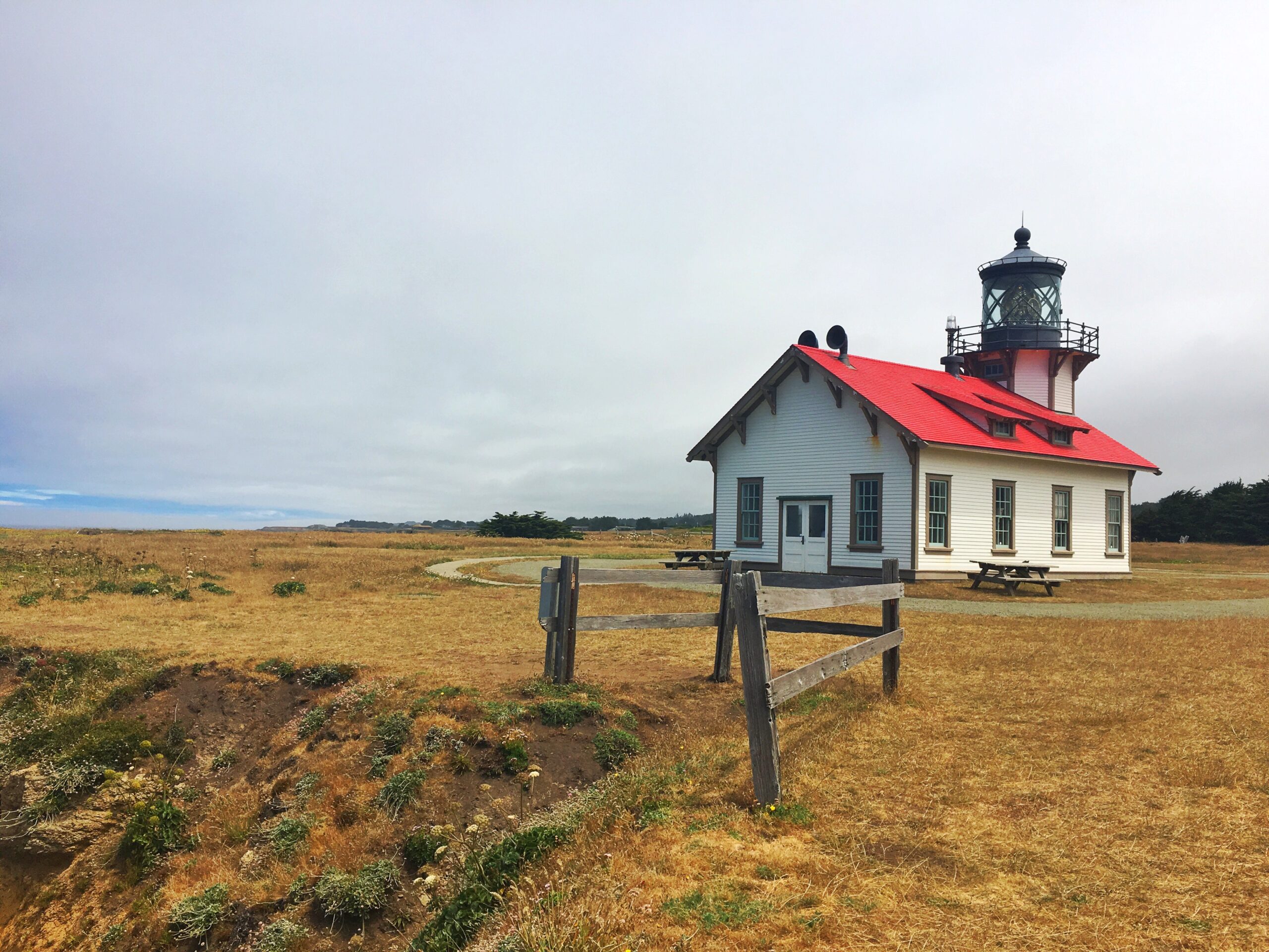 Mendocino Point Cabrillo lighthouse 2 Nights in Mendocino California | Traveling Spud