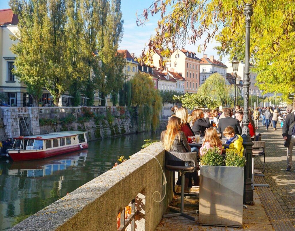 cafe by the river Exploring the Charming City of Ljubljana Slovenia