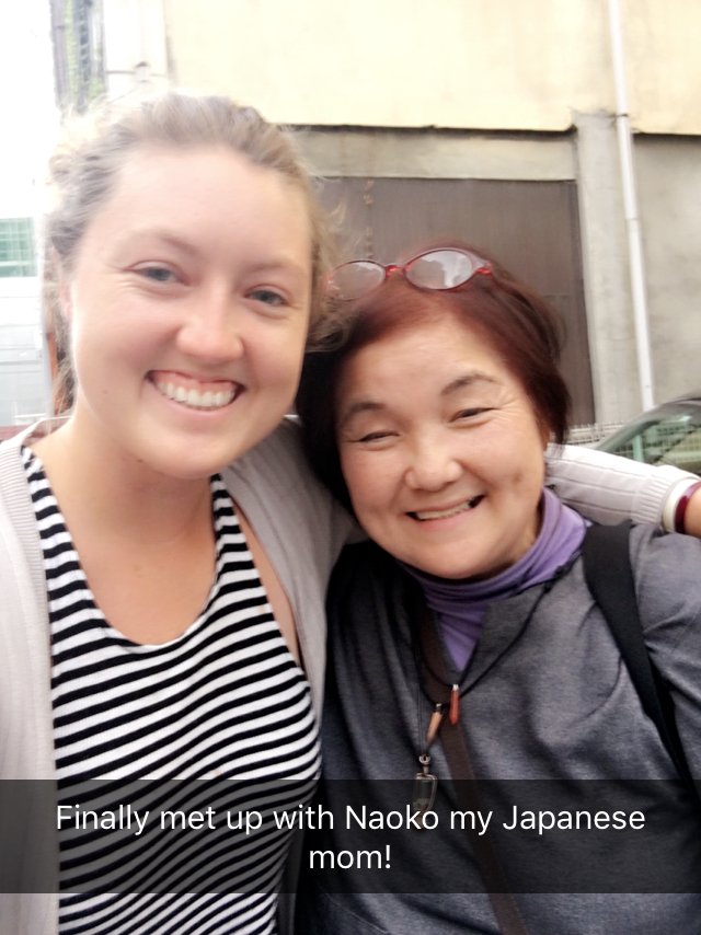 Katie with Naoko