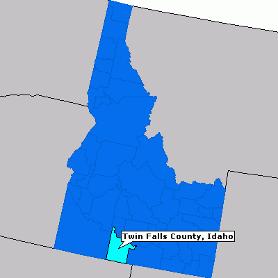 twin falls map