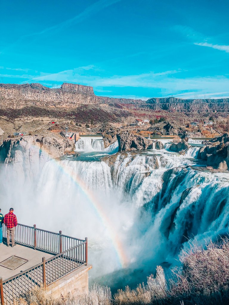rainbow shoshone falls idaho