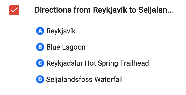 Directions from Reykjavik to Seljalandsfoss Directions from Reykjavik to Seljalandsfoss