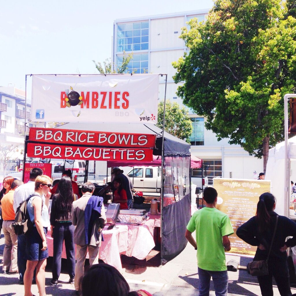 bbq rice bowls baguettes Nihonmachi Japan Town Festival