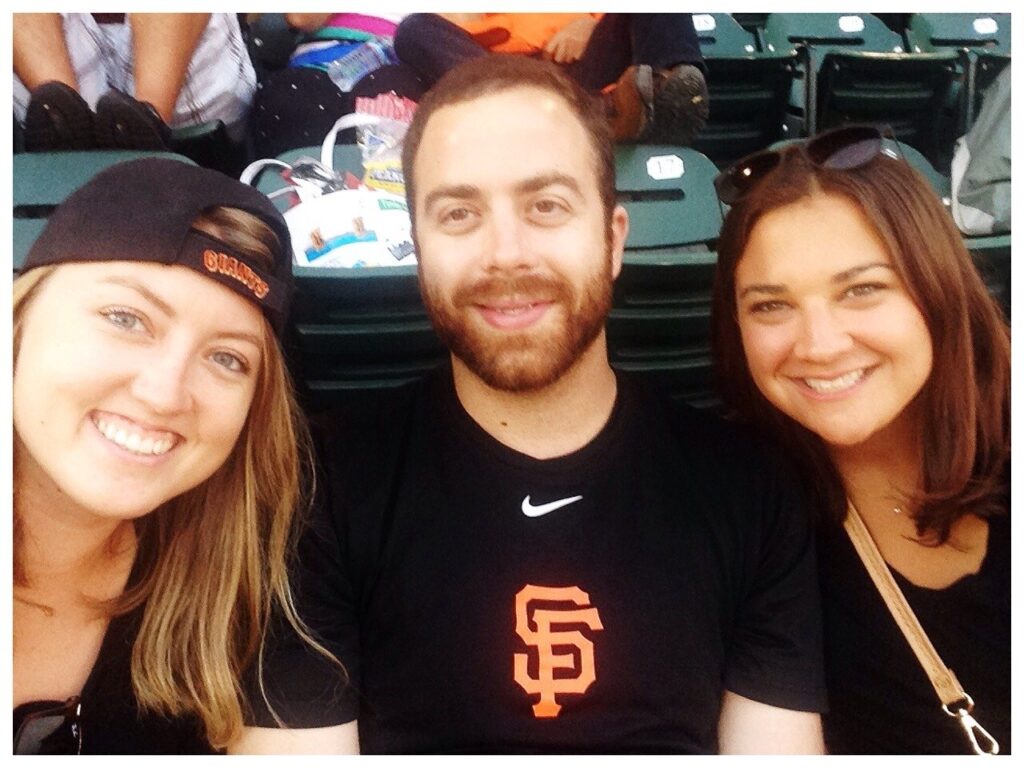 friends at at&t park giants game friends at the at&t park giants game