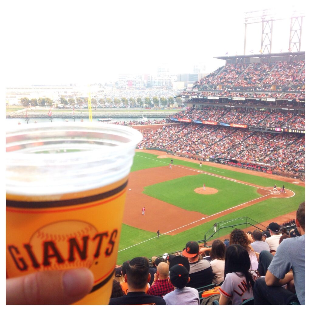 at&t park giants game